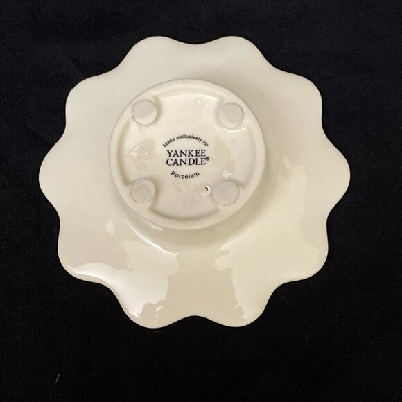 Yankee Candle White Porcelain Votive Tea Light Holders 2 Pineapple Neutral - Picture 4 of 6